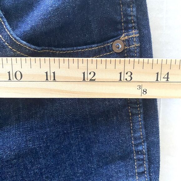 Madewell 10-Inch High Rise Skinny Dark Wash Jeans with Raw Hem Zip Fly Sz 25 - Picture 6 of 13